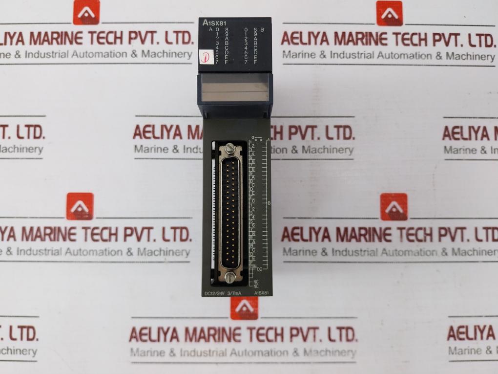 Mitsubishi Electric A1s63p, A1scpu-s1, A1sj71c24-r4, A1sx81 Module Rack