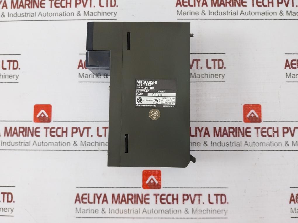 Mitsubishi Electric A1s63p, A1scpu-s1, A1sj71c24-r4, A1sx81 Module Rack