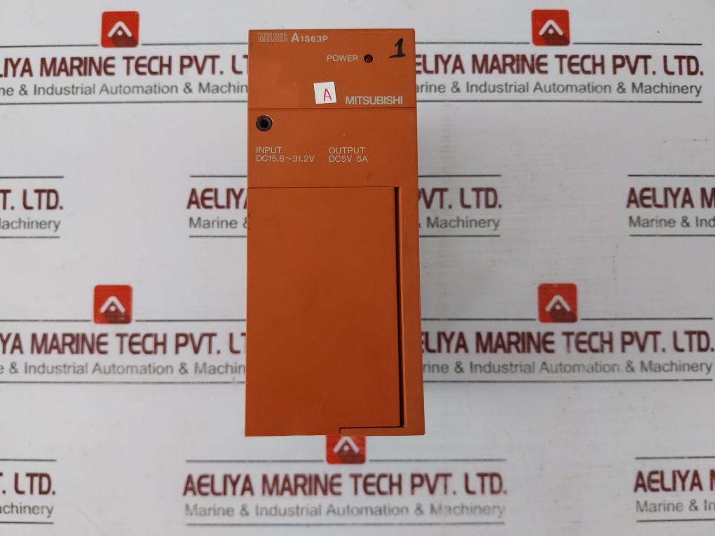 Mitsubishi Electric A1s63p, A1scpu-s1, A1sj71c24-r4, A1sx81 Module Rack