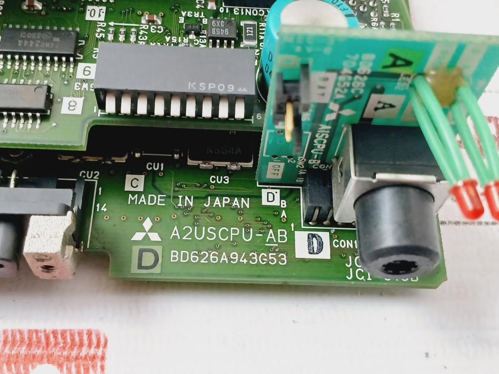 Mitsubishi Electric A2Uscpu-ab Pcb For Programmable Controller Cpu Unit