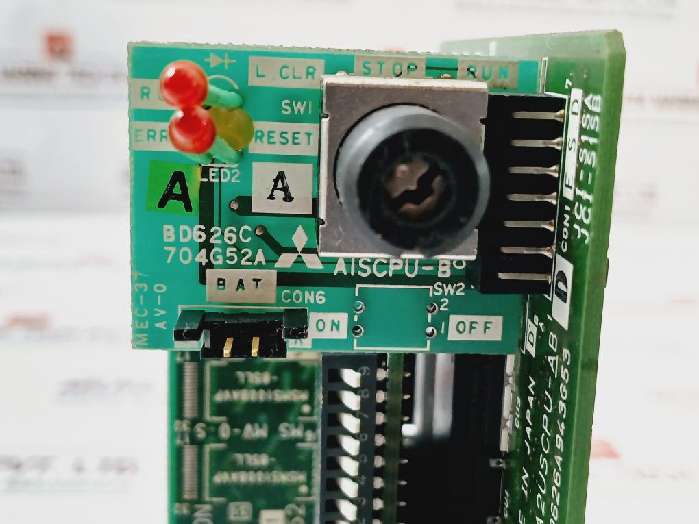 Mitsubishi Electric A2Uscpu-ab Pcb For Programmable Controller Cpu Unit