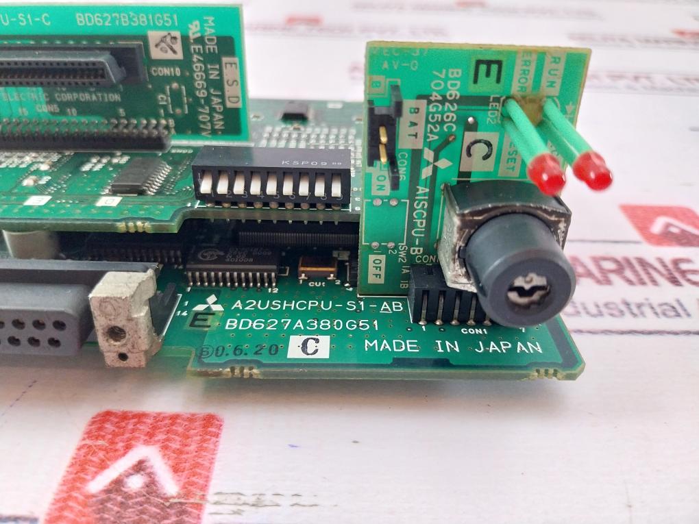 Mitsubishi Electric A2ushcpu-s1-ab Cpu Module Bd626c704g52a