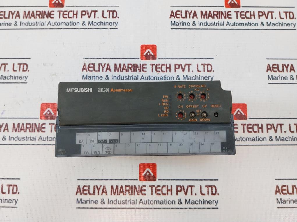 Mitsubishi Electric Aj65Bt-64Dai D/A Converter Unit 24Vdc 270Ma