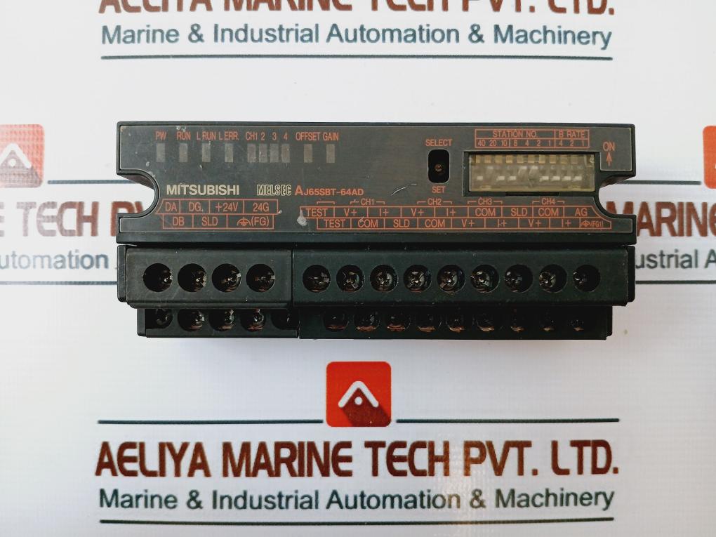 Mitsubishi Electric AJ65SBT-64AD CC-Link A/D Converter Unit 24VDC