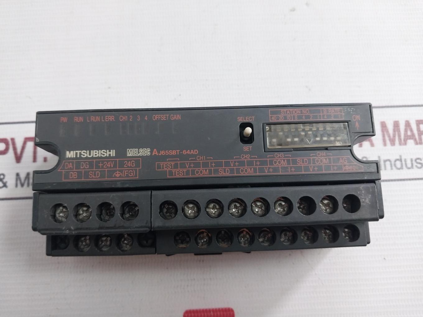 Mitsubishi Electric Aj65Sbt-64Ad Plc Cc-link Compact I/O Module 24Vdc 90Ma