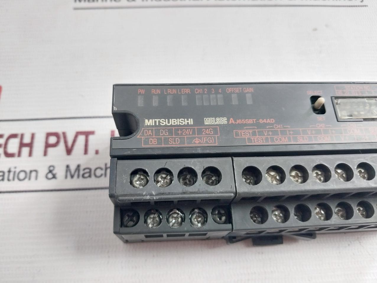Mitsubishi Electric Aj65Sbt-64Ad Plc Cc-link Compact I/O Module 24Vdc 90Ma