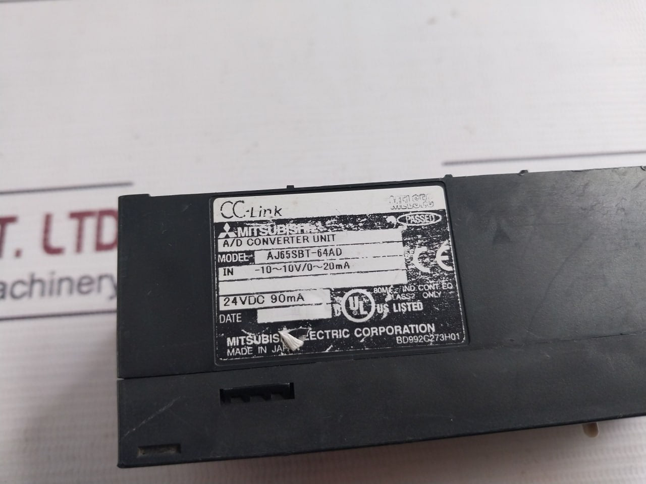 Mitsubishi Electric Aj65Sbt-64Ad Plc Cc-link Compact I/O Module 24Vdc 90Ma