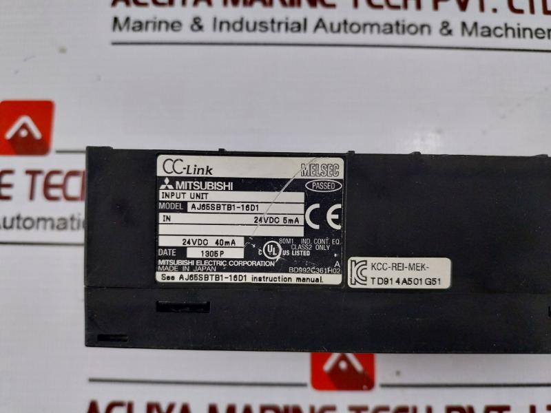 Mitsubishi Electric AJ65SBTB1-16D1 Melsec CC-link Input Unit 24VDC 5mA Class 2