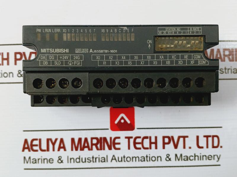 Mitsubishi Electric Aj65sbtb1-16d1 Melsec Plc Cc-link Input Unit 24vdc 5ma