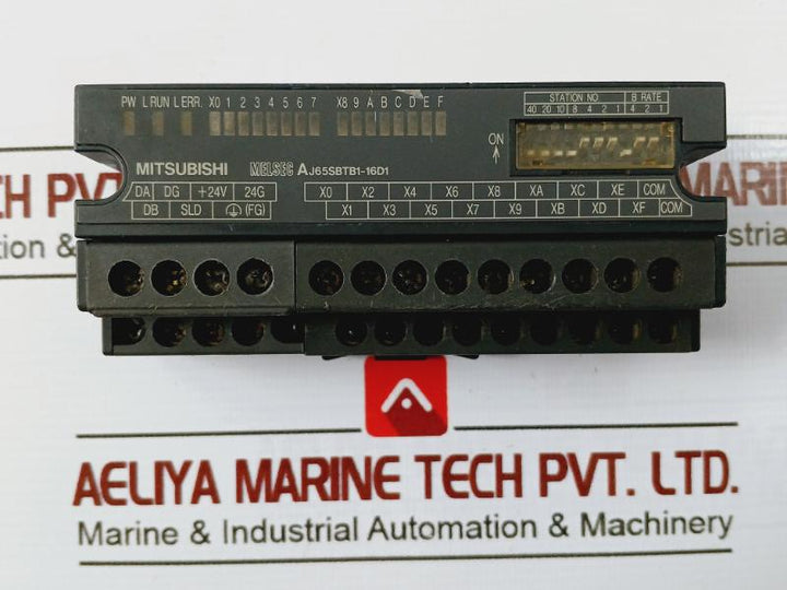 Mitsubishi Electric Aj65sbtb1-16d1 Melsec Plc Cc-link Input Unit 24vdc 5ma