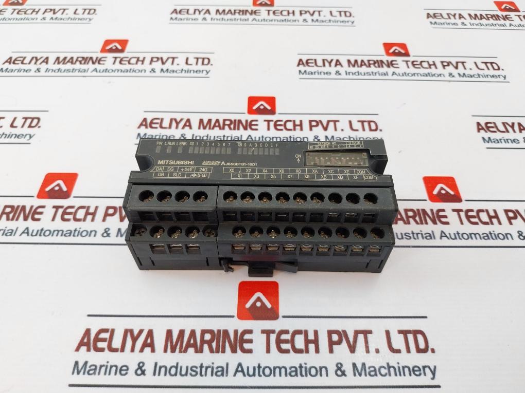 Mitsubishi Electric Aj65sbtb1-16d1 Plc Cc-link Input Unit 24vdc 5ma