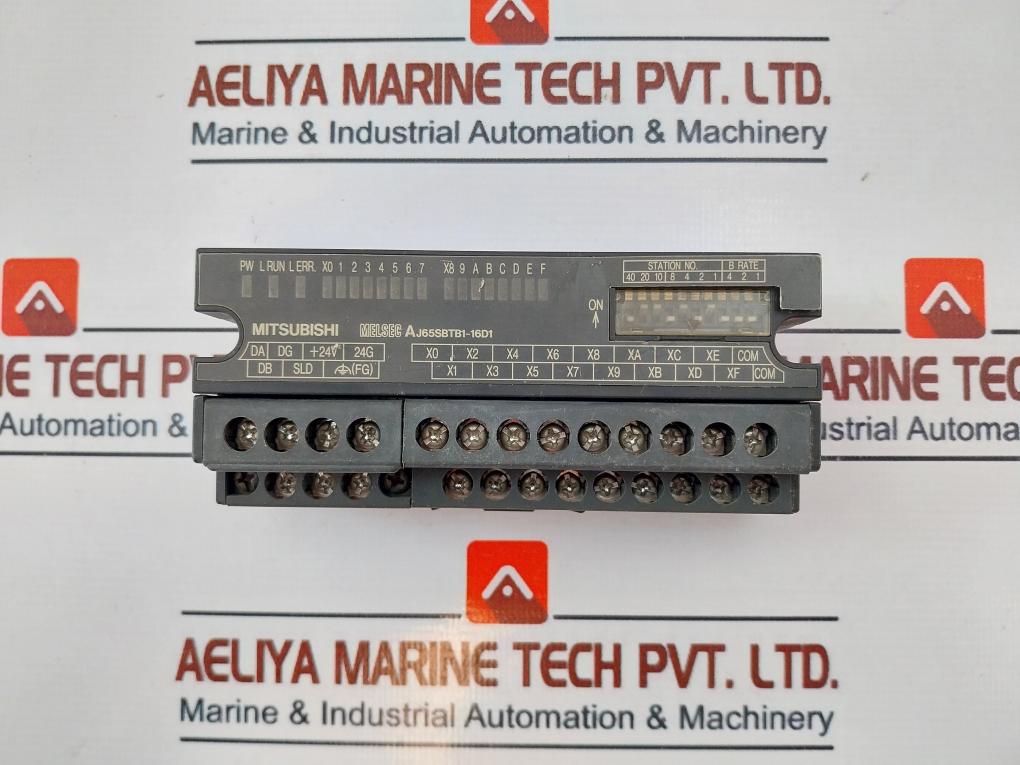 Mitsubishi Electric Aj65sbtb1-16d1 Plc Cc-link Input Unit 24vdc 5ma