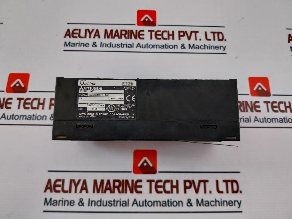 Mitsubishi Electric Aj65sbtb1-16d1 Plc Cc-link Input Unit 24vdc 5ma