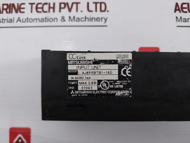 Mitsubishi Electric Aj65Sbtb1-16D Melsec Cc-link Input Unit 24Vdc 7Ma 0.9W