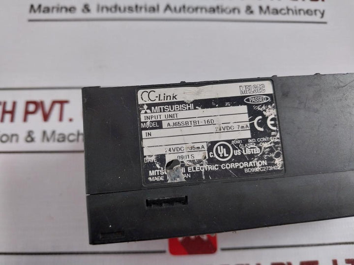 Mitsubishi Electric Aj65Sbtb1-16D Plc Cc-link Compact I/O Module 24Vdc 35Ma