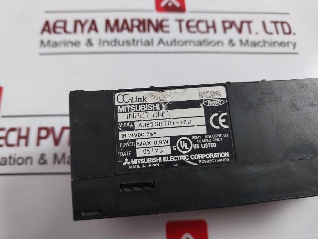 Mitsubishi Electric Aj65Sbtb1-16D Plc Cc-link Compact I/O Module Bd992C154H06