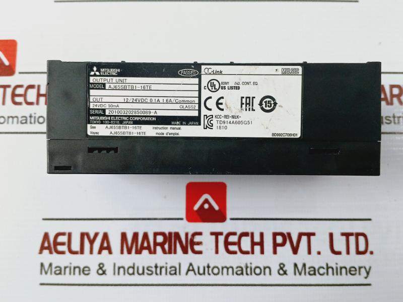 Mitsubishi Electric Aj65Sbtb1-16Te Cc-link Output Unit Class 2 24Vdc 50Ma Melsec