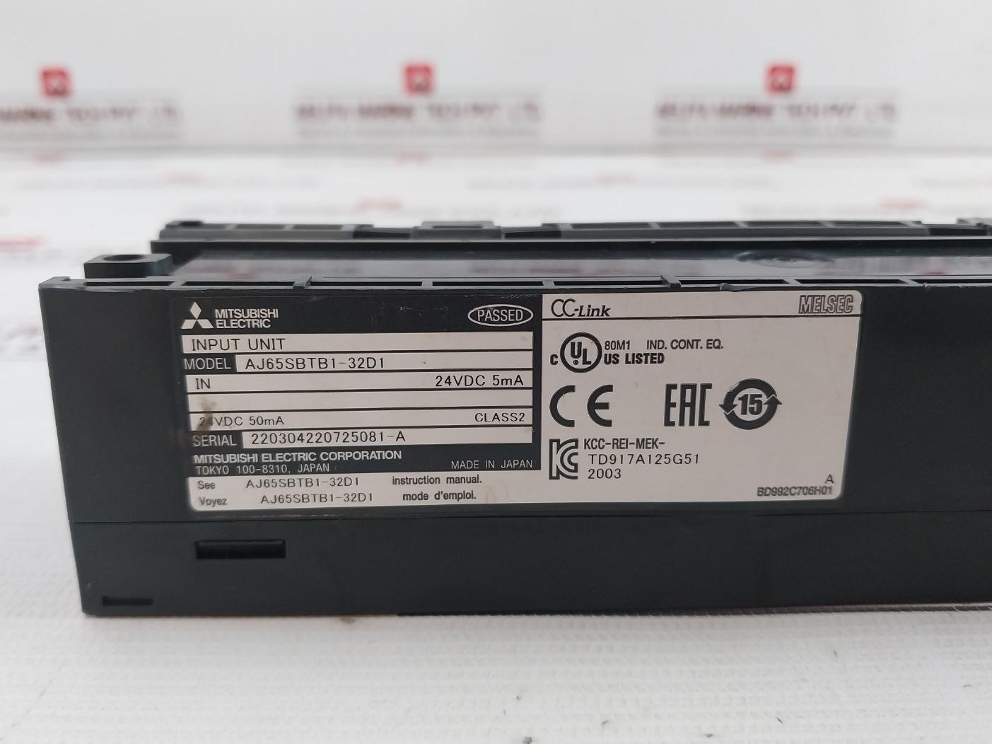 Mitsubishi Electric Aj65Sbtb1-32D1 Melsec Cc-link Input Unit 24Vdc 5Ma 50Ma