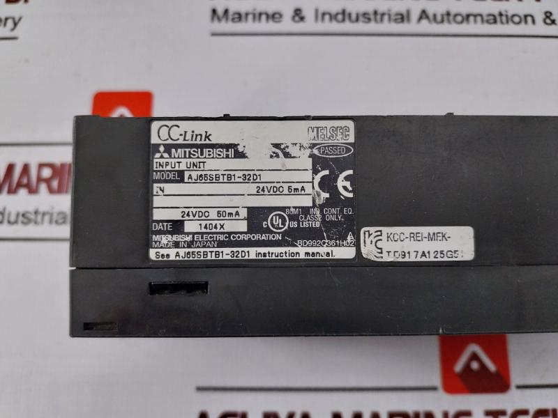 Mitsubishi Electric Aj65Sbtb1-32D1 Plc Cc-link Compact I/O Module Melsec Series