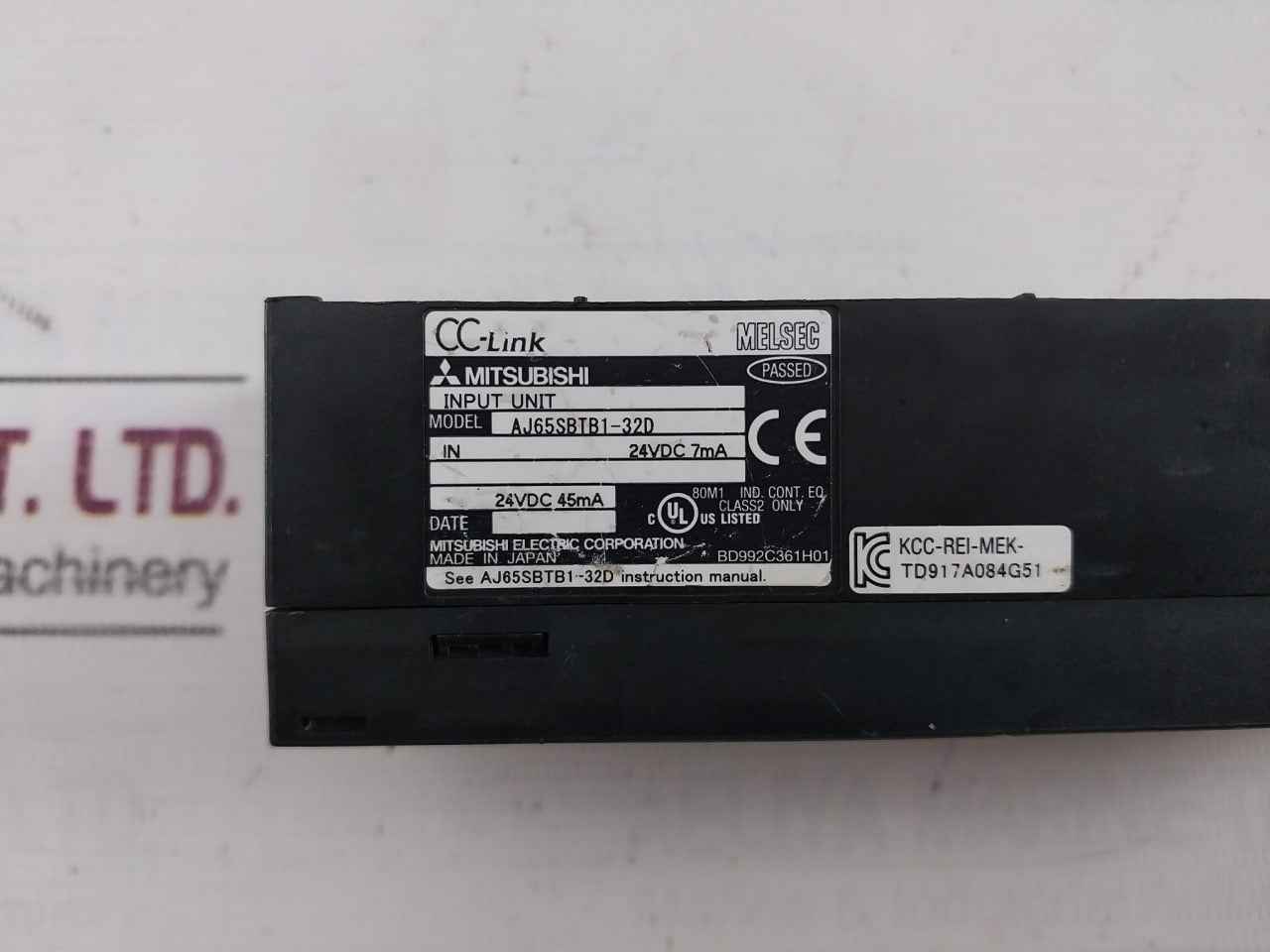 Mitsubishi Electric Aj65Sbtb1-32D Cc-link Input Unit 24Vdc 7Ma
