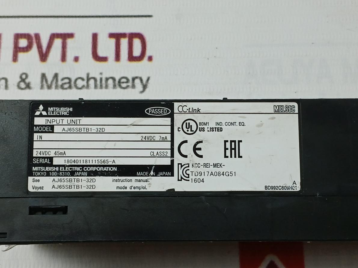 Mitsubishi Electric Aj65Sbtb1-32D Plc Cc-link Compact I/O
