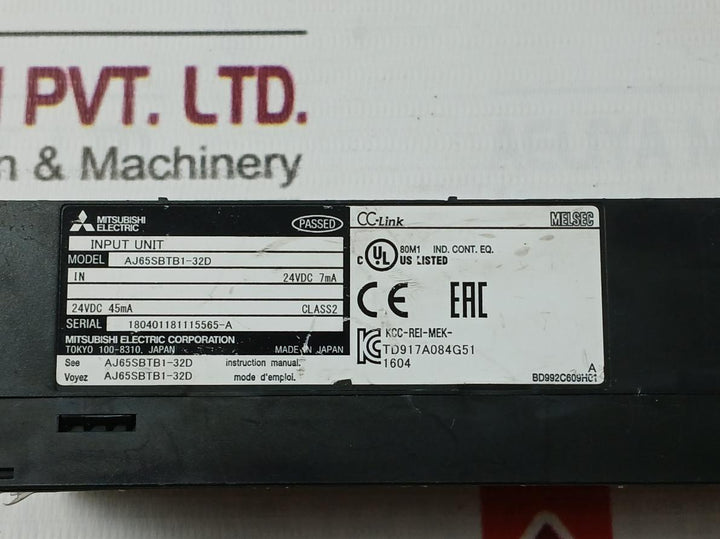 Mitsubishi Electric Aj65Sbtb1-32D Plc Cc-link Compact I/O