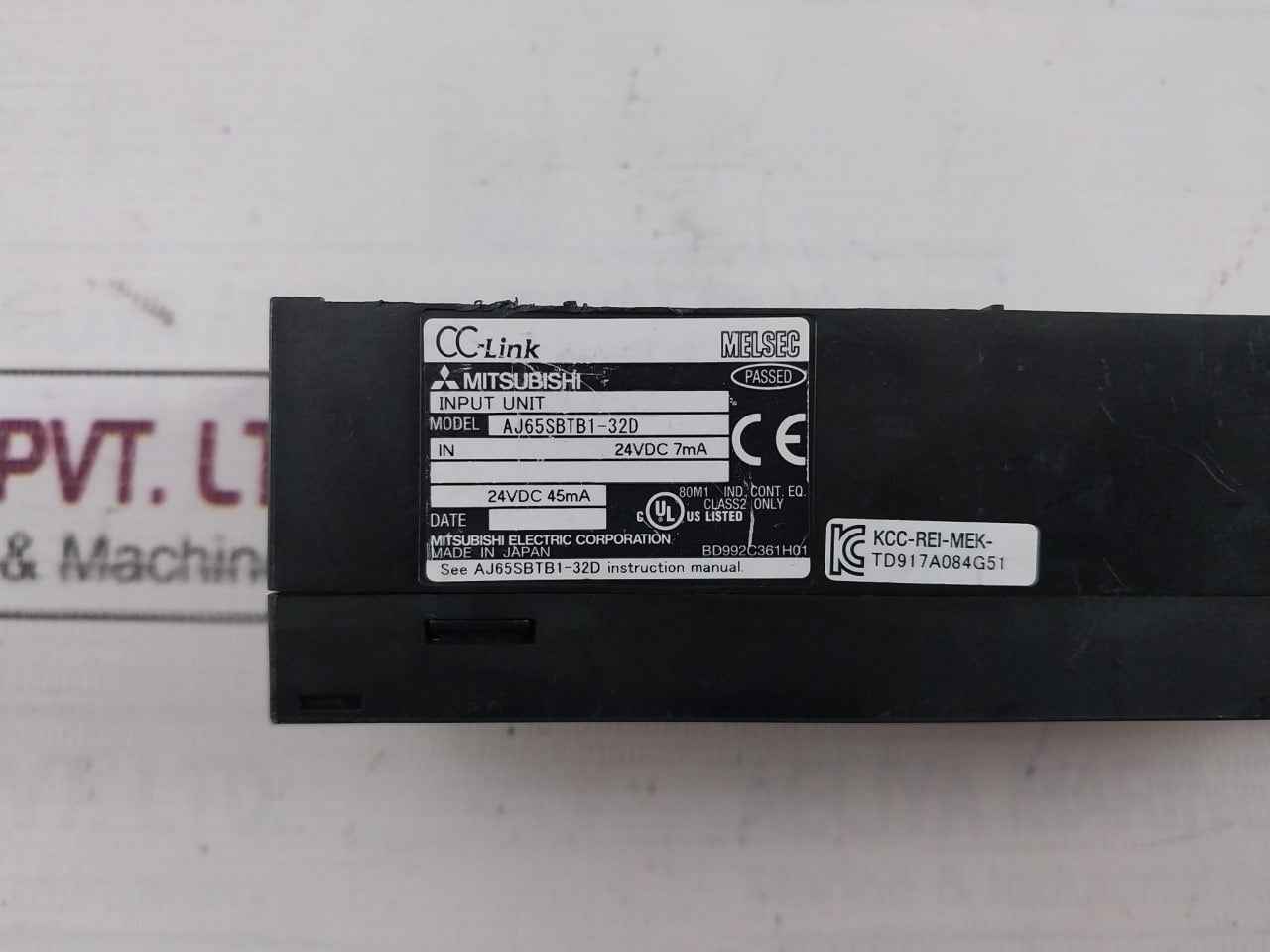Mitsubishi Electric Aj65Sbtb1-32D Plc Cc-link Compact I/O Module 24Vdc 7Ma