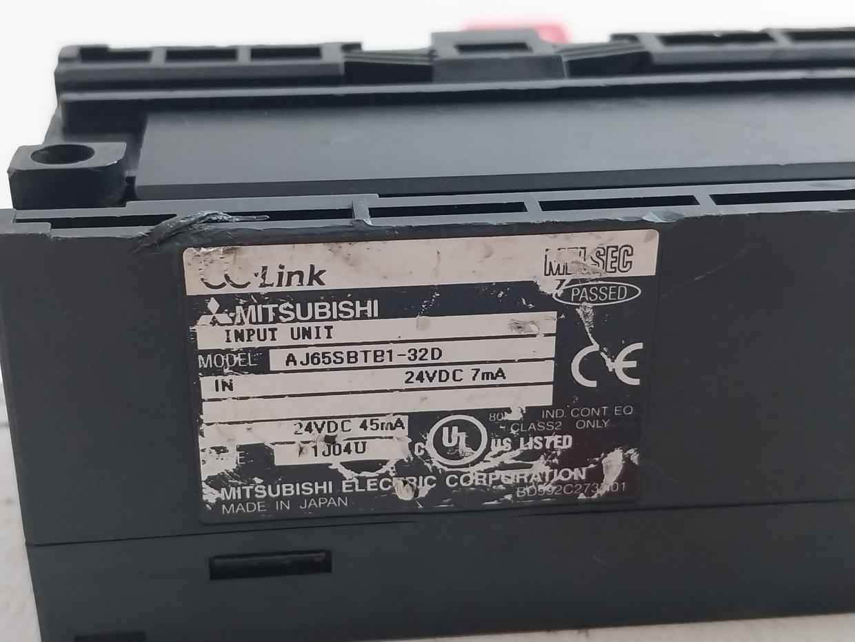 Mitsubishi Electric Aj65Sbtb1-32D Plc Cc-link Compact Input Module 24Vdc 7Ma