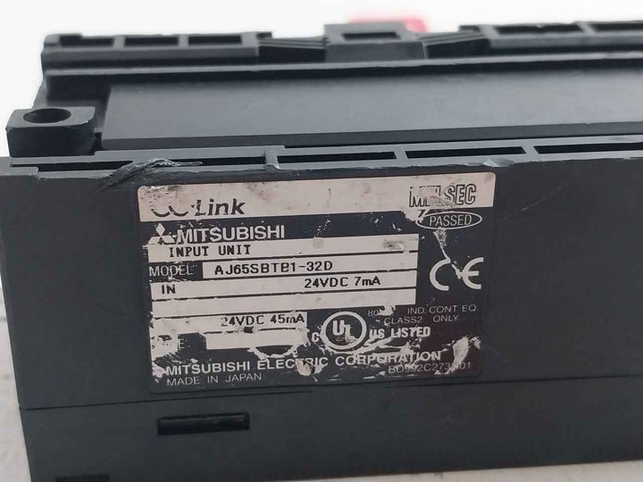 Mitsubishi Electric Aj65Sbtb1-32D Plc Cc-link Compact Input Module 24Vdc 7Ma