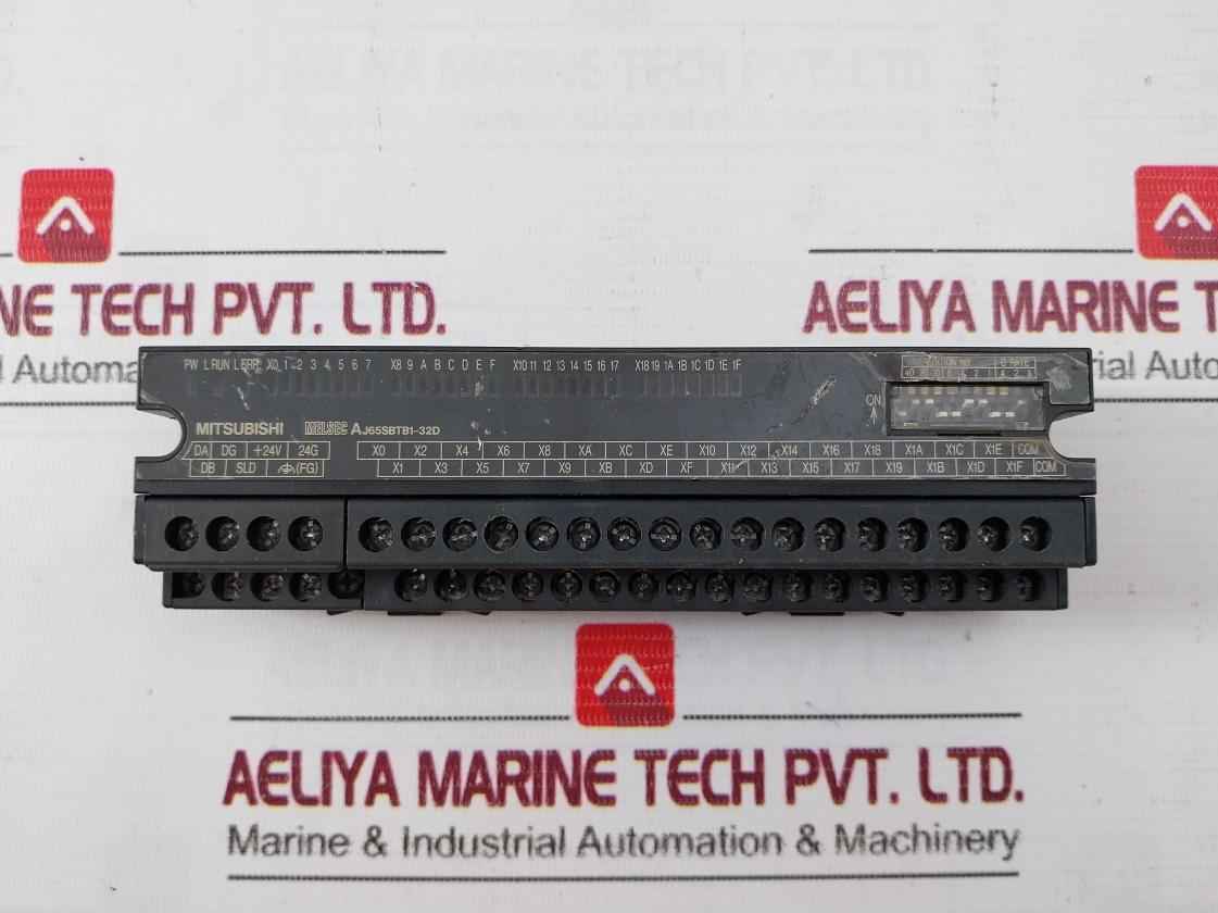 Mitsubishi Electric Aj65Sbtb1-32D Plc Cc-link Compact Type Remote I/O Unit 24Vdc