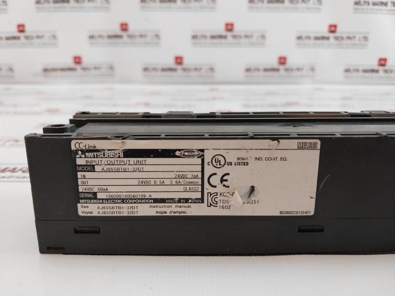 Mitsubishi Electric Aj65Sbtb1-32Dt Plc Cc-link Io Module 24Vdc 7Ma Bd992C512H01