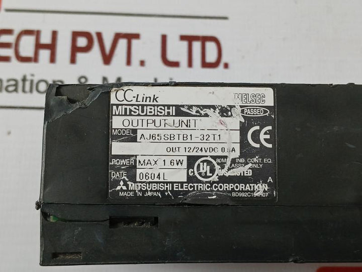 Mitsubishi Electric Aj65Sbtb1-32T1 Cc-link Melsec Output Unit 12/24Vdc 0.5A