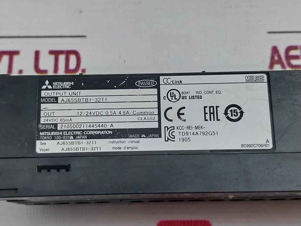 Mitsubishi Electric Aj65Sbtb1-32T1 Cc-link Output Unit 24Vdc 65Ma