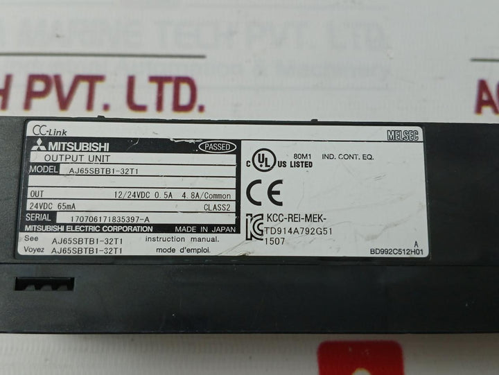 Mitsubishi Electric Aj65Sbtb1-32T1 Plc Cc-link Compact I/O