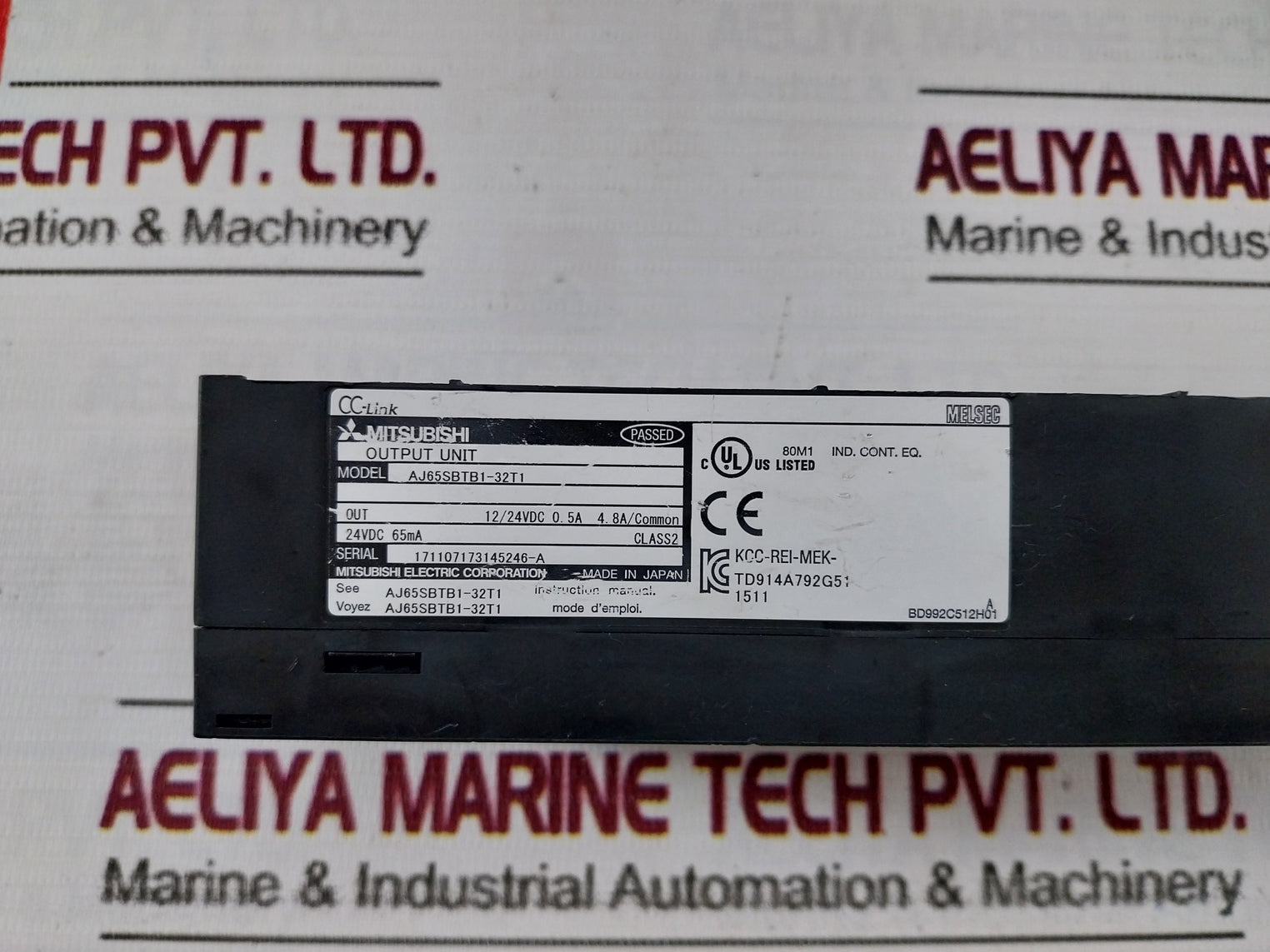 Mitsubishi Electric Aj65Sbtb1-32T1 Plc Cc-link Compact I/O Module 24Vdc 65Ma