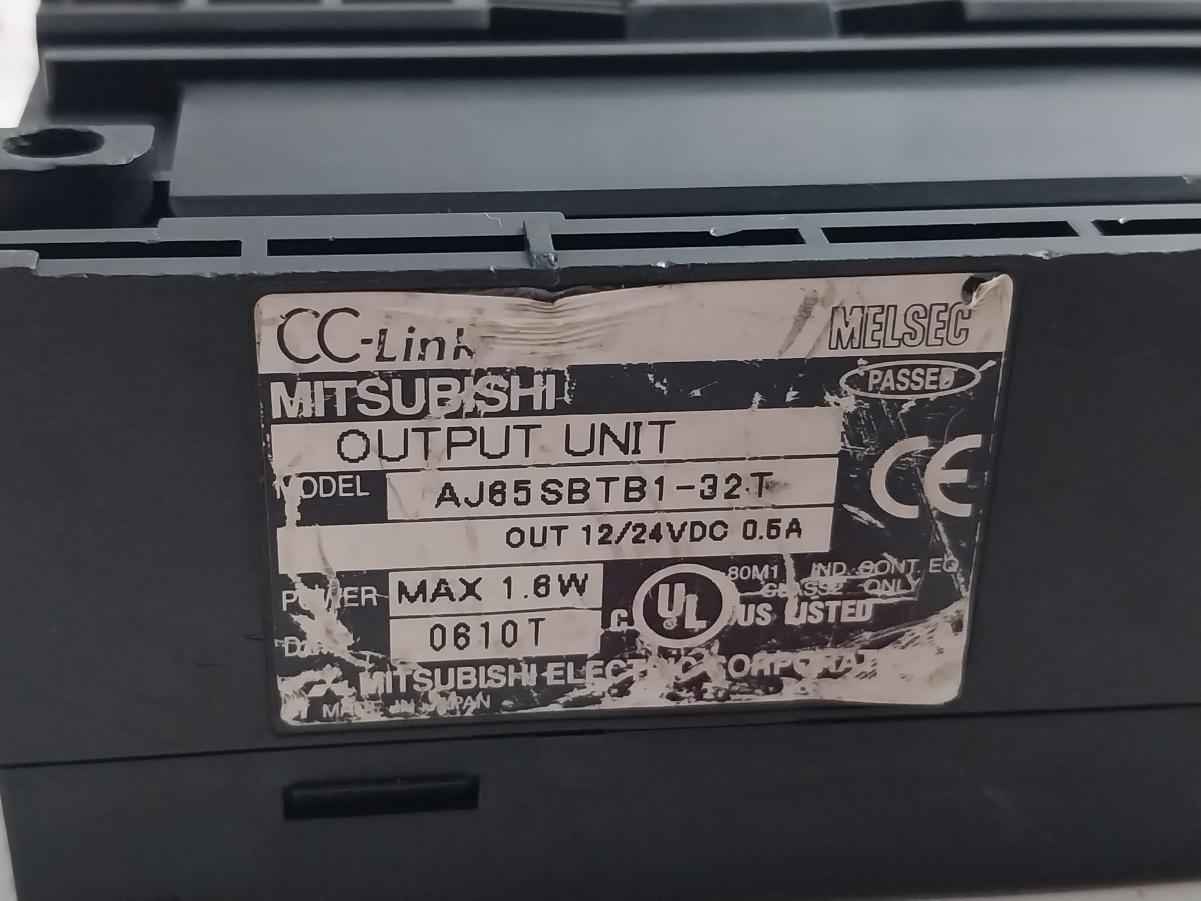 Mitsubishi Electric Aj65Sbtb1-32T Cc-link Melsec Output Unit 12/24Vdc 0.5A