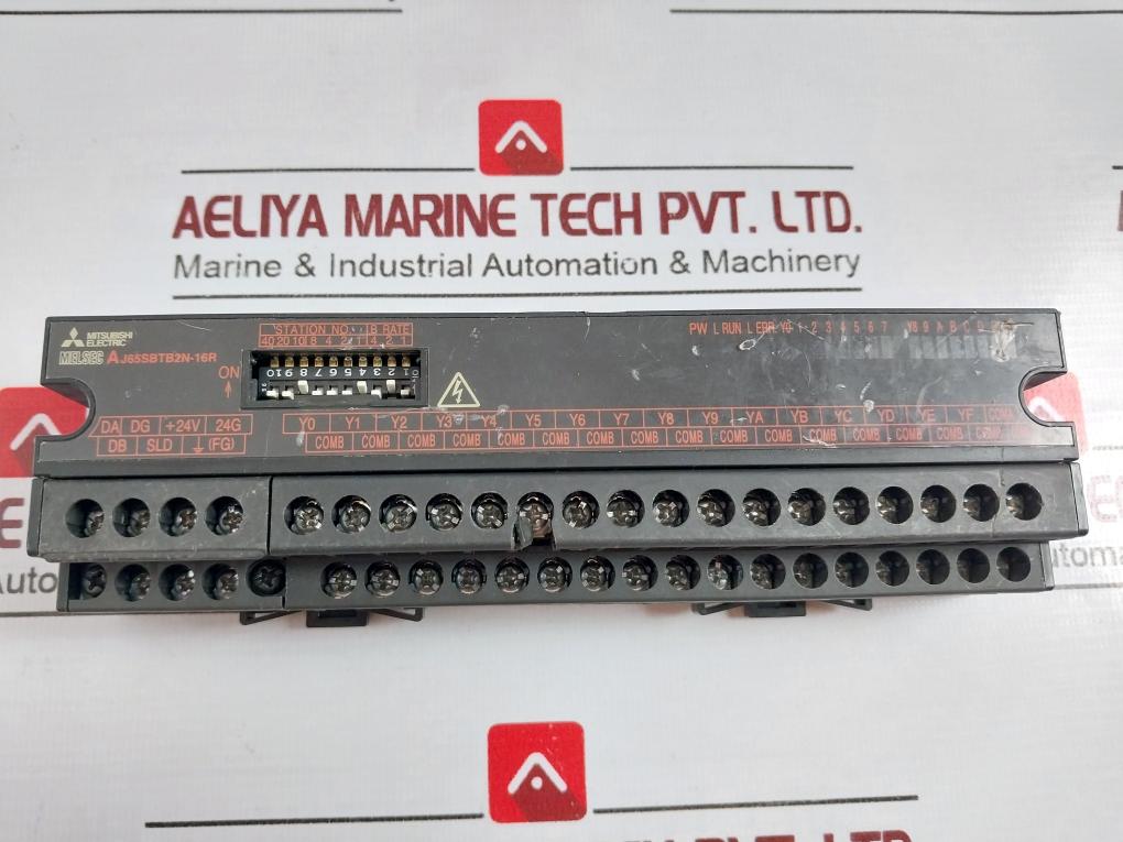 Mitsubishi Electric Aj65sbtb2n-16r Plc Cc-link Compact I/o Module 120ma 24vdc