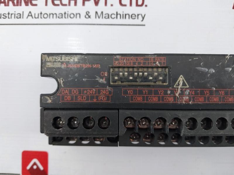 Mitsubishi Electric Aj65sbtb2n-16r Plc Cc-link Compact I/o Module 24vdc 120ma