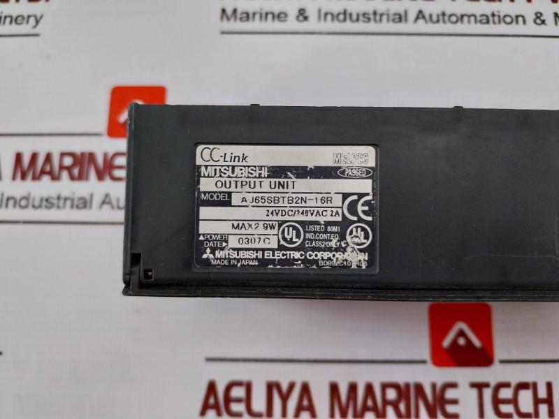 Mitsubishi Electric Aj65Sbtb2N-16R Plc Cc-link Compact I/O Module 24Vdc/240Vac 2A