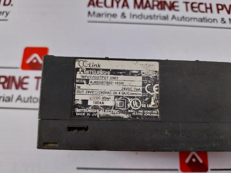 Mitsubishi Electric Aj65Sbtb32-16Dr Cc-link Melsec Input/Output Unit 24Vdc 7Ma