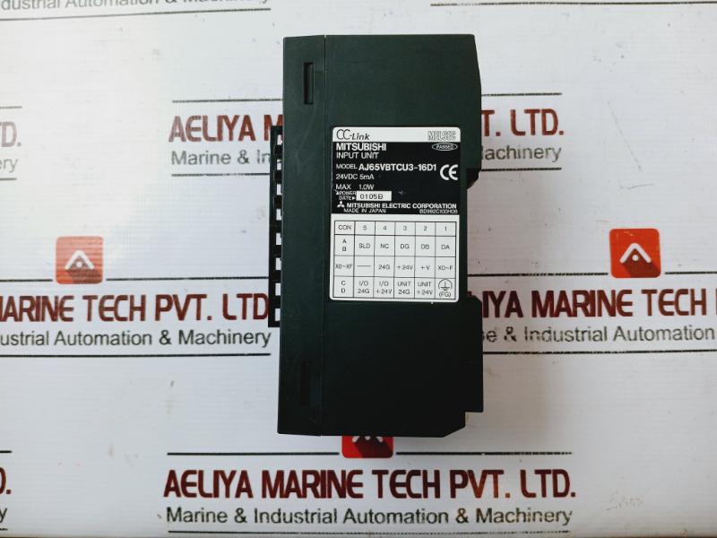 Mitsubishi Electric Aj65Vbtcu3-16D1 Cc-link Input Unit 24Vdc 5Ma Max 1.0W