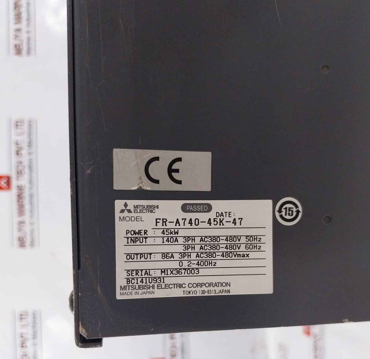 Mitsubishi Electric Amse-4De-b00-10 Frequency Inverter Fr-a740-45K-47 400V