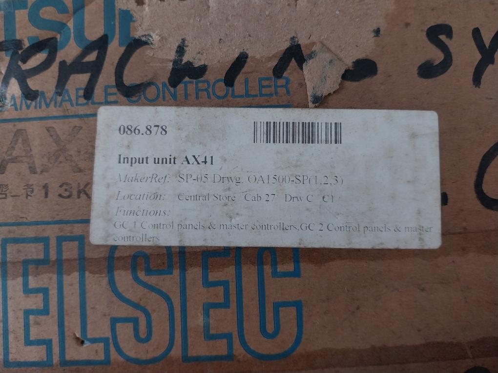 Mitsubishi Electric Ax41 Programmable Controller Input Unit 13K223 Dc24V 10Ma