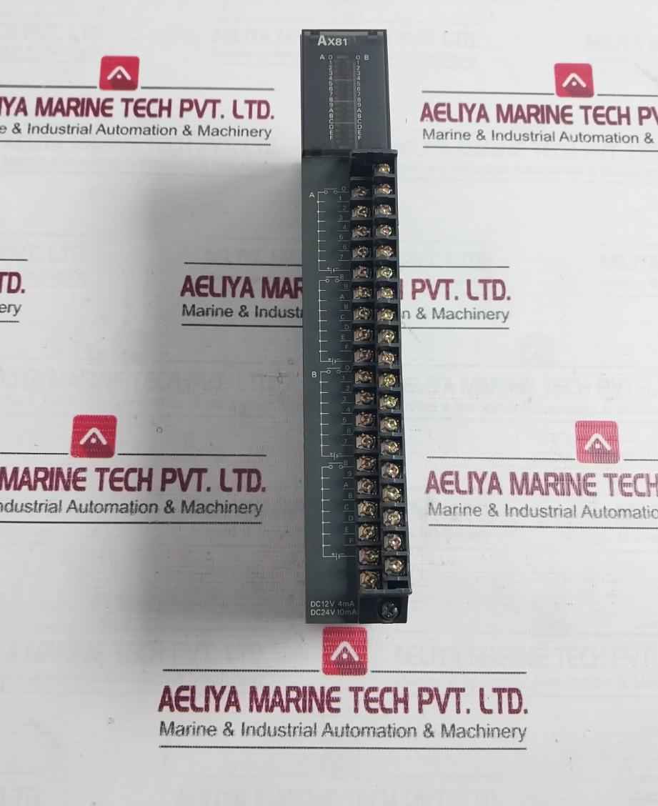 Mitsubishi Electric Ax81 Programmable Logic Controller Input Module Dc12V 4Ma