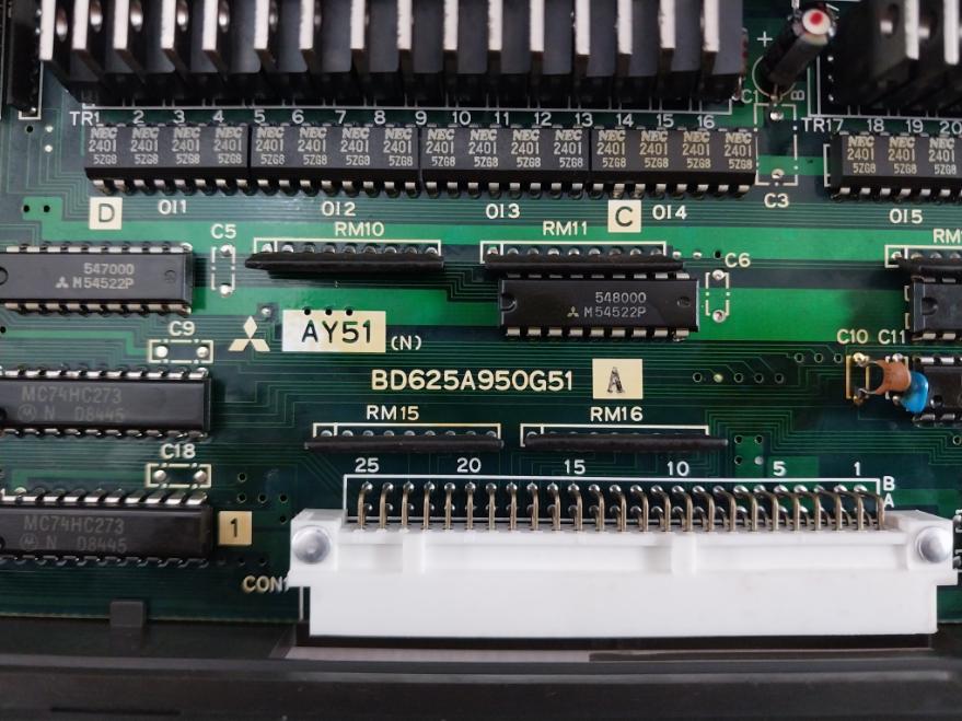 Mitsubishi Electric Ay51 Plc Output Module Dc 12/24V 0.5A Bd990D216H01 120