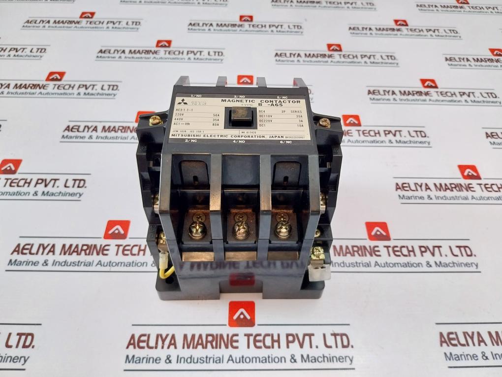 Mitsubishi Electric B-a65 Magnetic Contactor Ser Dc4 2P