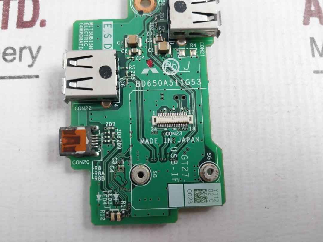 Mitsubishi Electric Bd650A511G53 Sub-board For Lan Unit Gt27-usb-if