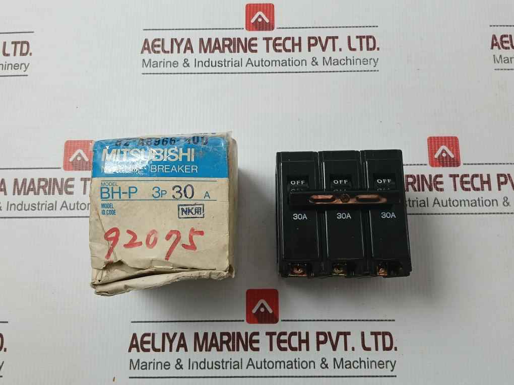 Mitsubishi Electric Bh-p 3 Pole No Fuse Circuit Breaker Ac250v Lan321n825-2