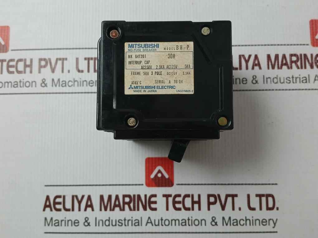 Mitsubishi Electric Bh-p 3 Pole No Fuse Circuit Breaker Ac250v Lan321n825-2