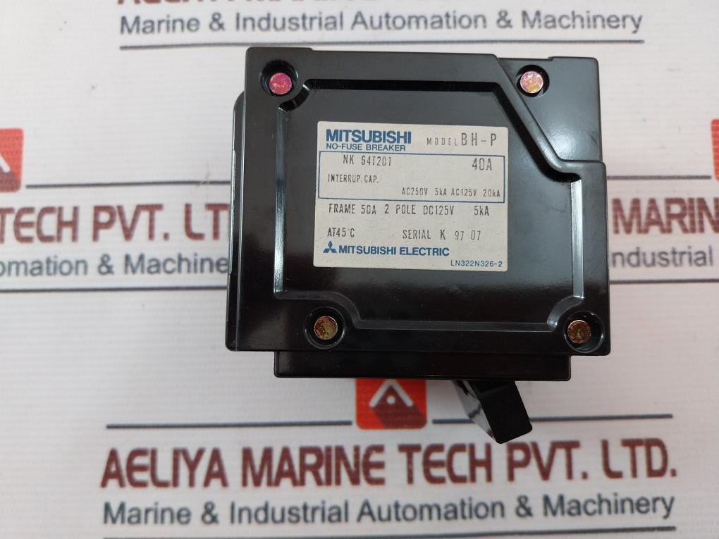 Mitsubishi Electric Bh-p No-fuse Breaker Nk 64T201.